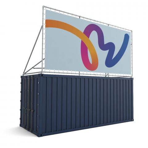 Containerrahmen auf dem Dach – Lange Seite