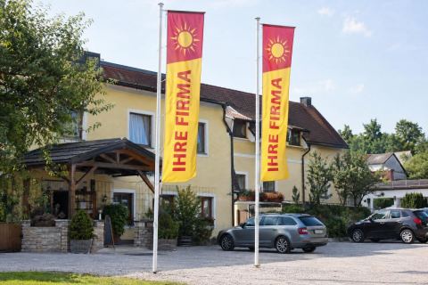 Langwimpel & Hängefahnen für den Mast