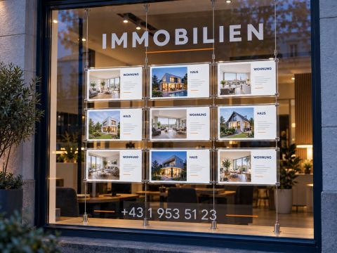 Schaufenster-Exposésystem für Maklerbüros – AbdeX