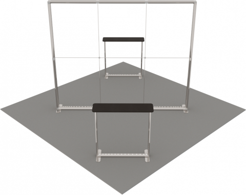 LED-Inselstand 4 × 4 m – AbdeX
