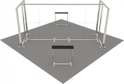 LED-Inselstand 6 × 6 m – AbdeX