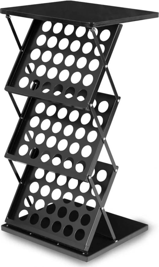 Prospektständer-Theke Rollbar – Ansicht 1