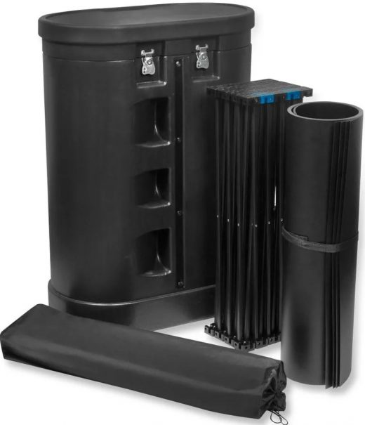 Magnet-Faltwand Schwarz – Ansicht 4