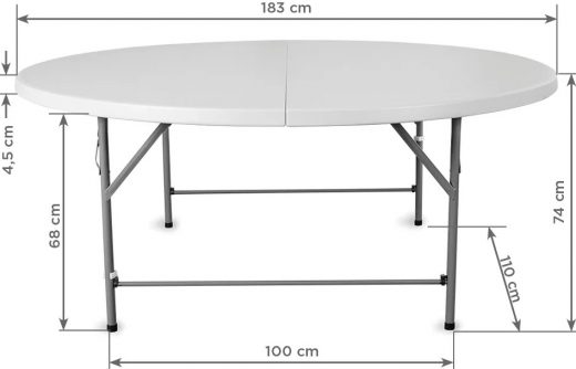 Rundtisch Bankett 183 – Ansicht 1