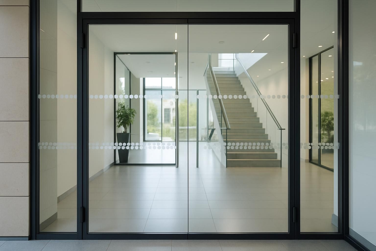 Kennzeichnungsfolien für Glas: Glasflächen sichtbar machen — Anwendungsbeispiel