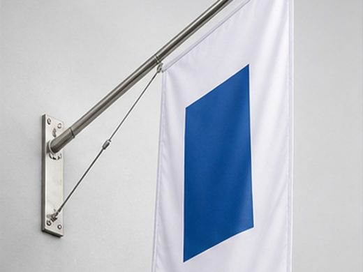 Fahnenhalter für Fassaden von AbdeX