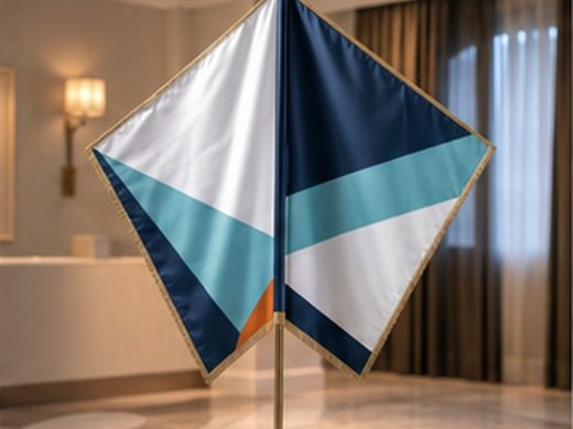 Doppelseitige Satinfahnen von AbdeX