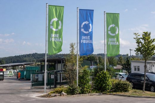 Recycelter ECO-Fahnenstoff von AbdeX