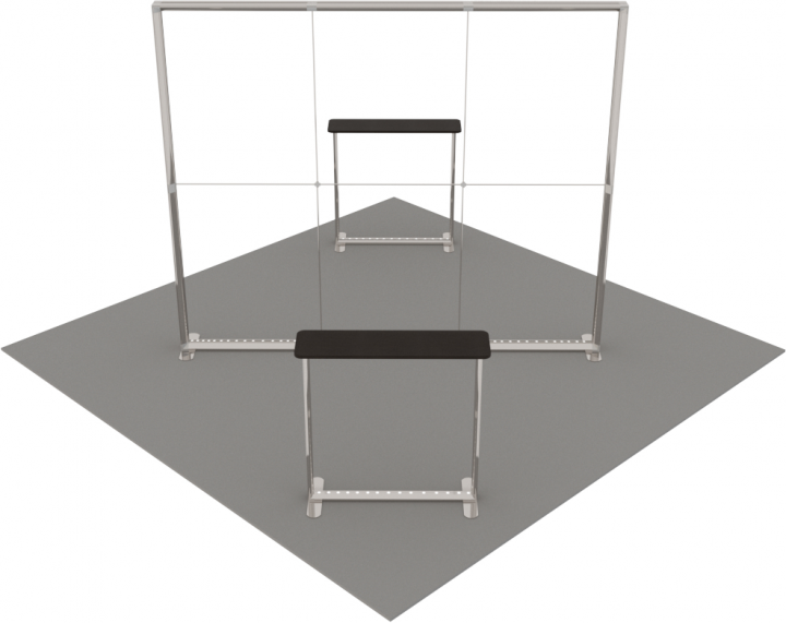 LED-Inselstand 4 × 4 m von AbdeX
