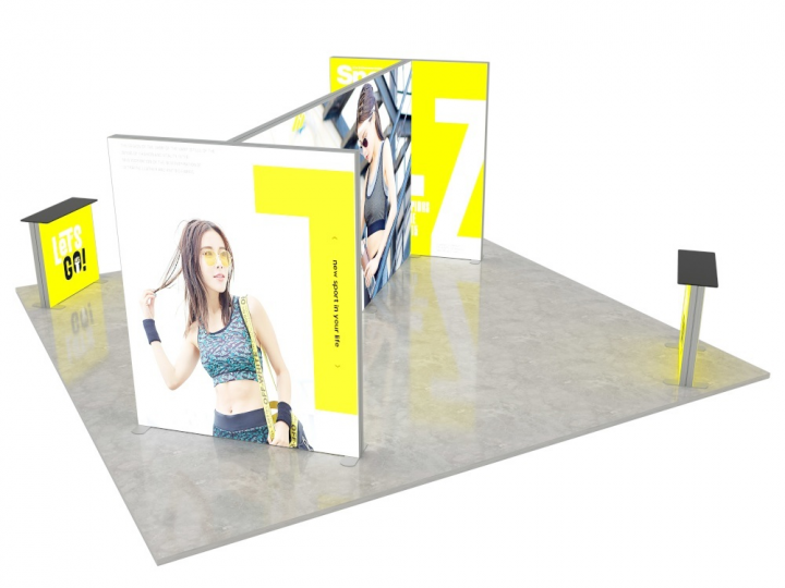 LED-Inselstand 5 × 5 m von AbdeX