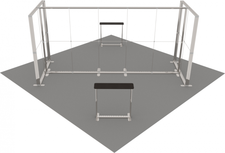 LED-Inselstand 6 × 6 m von AbdeX