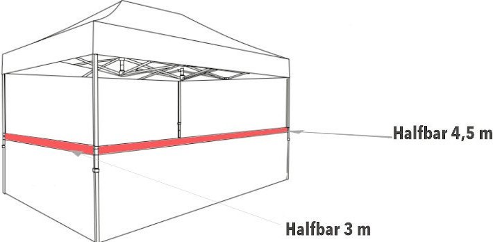 Fahnenmast mit Querbalken von AbdeX – Faltzelte & Zubehör