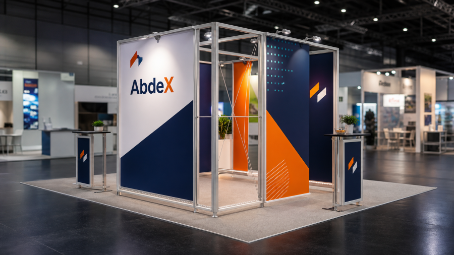 AbdeX Messestände · 13 Standkonzepte – AbdeX