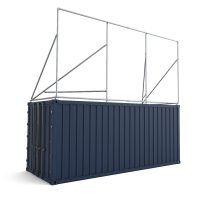 Containerrahmen auf dem Dach – Lange Seite Ansicht 2