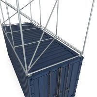 Containerrahmen Rundum auf dem Dach Ansicht 4