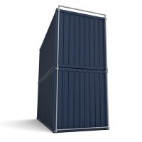 Containerrahmen Kurze Seite – 2 gestapelte Container Ansicht 2