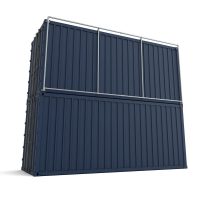 Containerrahmen Lange Seite – gestapelter Container Ansicht 2