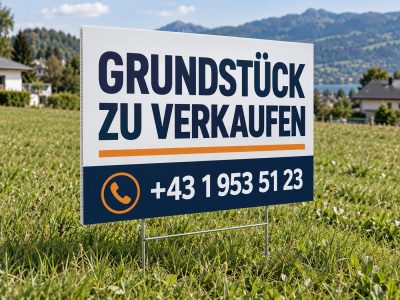 Immobilien-Steckschild für den Vorgarten