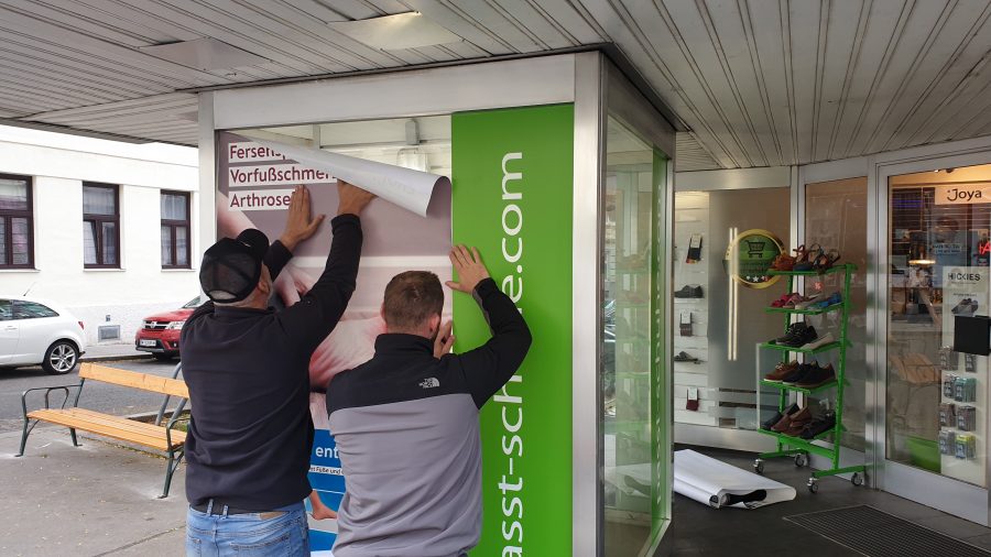 Schaufensterbeschriftung – AbdeX