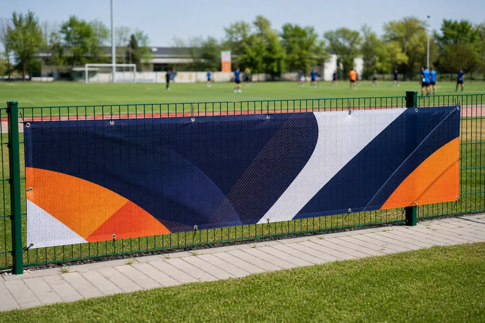 Sport & Verein mit individuell bedrucktem Werbebanner