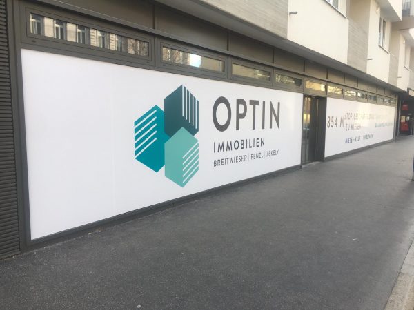 Schaufensterbeklebung Druck und Montage