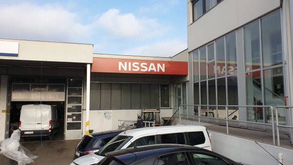 Aludibond Schilder Druck und Montage