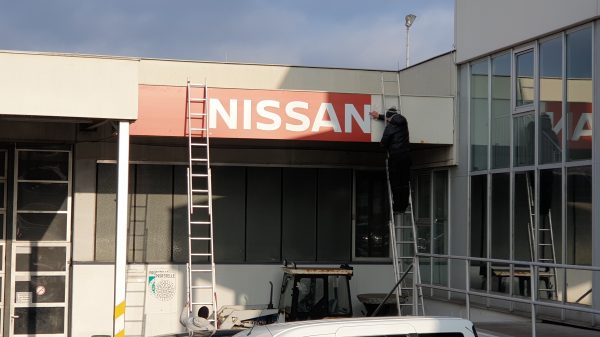 Aludibond Schilder Druck und Montage