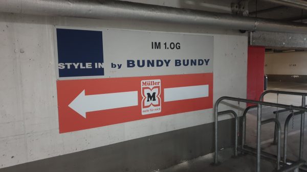 Tiefgarage Schilder inkl. Druck und Montage