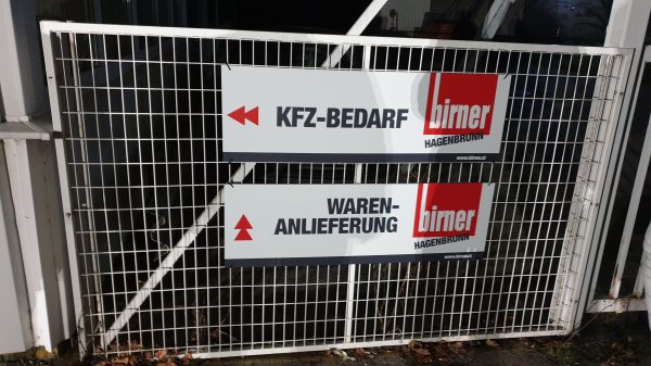 Aluschild inkl. Druck und Montage Gerasdorf