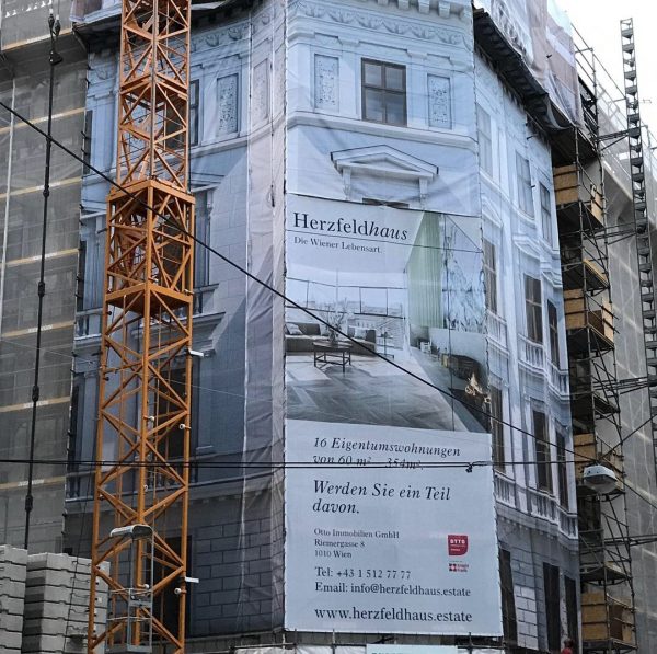 Komplette Gerüstverkleidung inkl. Druck und Montage 1010 Wien