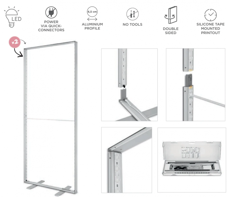 Leuchtrahmen Kompakt – AbdeX