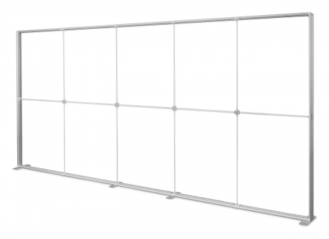 LED-Messewand Modul Silber Detail 2