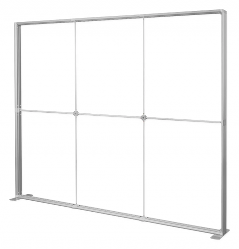 LED-Messewand Modul Silber Detail 4