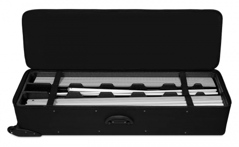 LED-Messewand Modul Silber Detail 9
