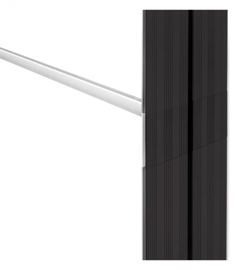 LED-Messewand Modul Schwarz Detail 5