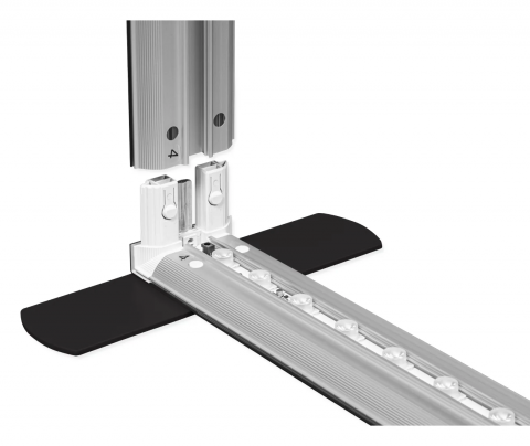 LED-Messewand Modul Schwarz Detail 6