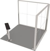 LED-Eckstand 3 × 3 m Ansicht 2