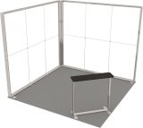 LED-Eckstand 3 × 3 m Ansicht 3