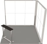 LED-Eckstand 3 × 3 m Ansicht 4