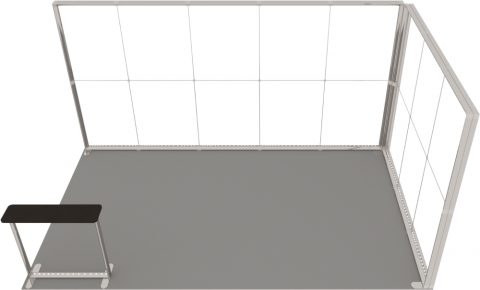 LED-Eckstand 5 × 3 m Detail 2