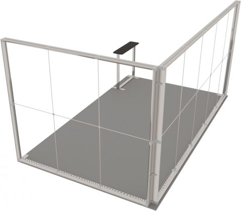 LED-Eckstand 5 × 3 m Detail 4
