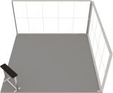 LED-Eckstand 5 × 5 m Ansicht 3