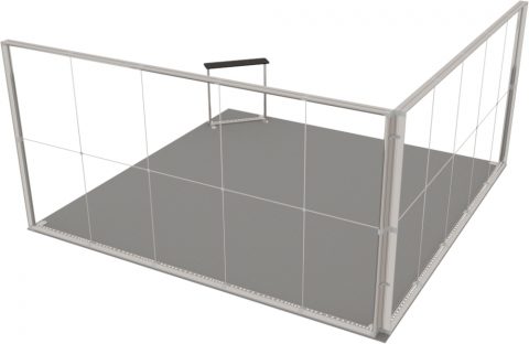 LED-Eckstand 5 × 5 m Detail 4