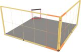 LED-Eckstand 5 × 5 m Ansicht 6