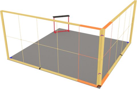LED-Eckstand 5 × 5 m Detail 5