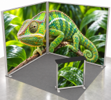 LED-Eckstand 3 × 3 m Ansicht 1