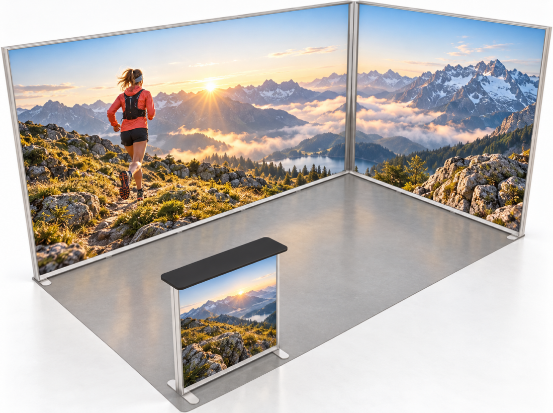 LED-Eckstand 5 × 3 m – AbdeX