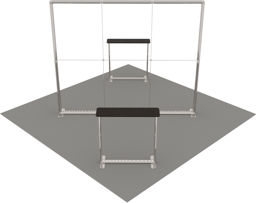 LED-Inselstand 4 × 4 m – AbdeX