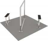 LED-Inselstand 4 × 4 m Ansicht 2