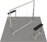 LED-Inselstand 4 × 4 m Ansicht 3